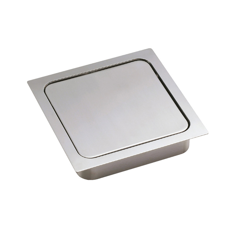 Countertop squre waste trap 170 mm stainless steel