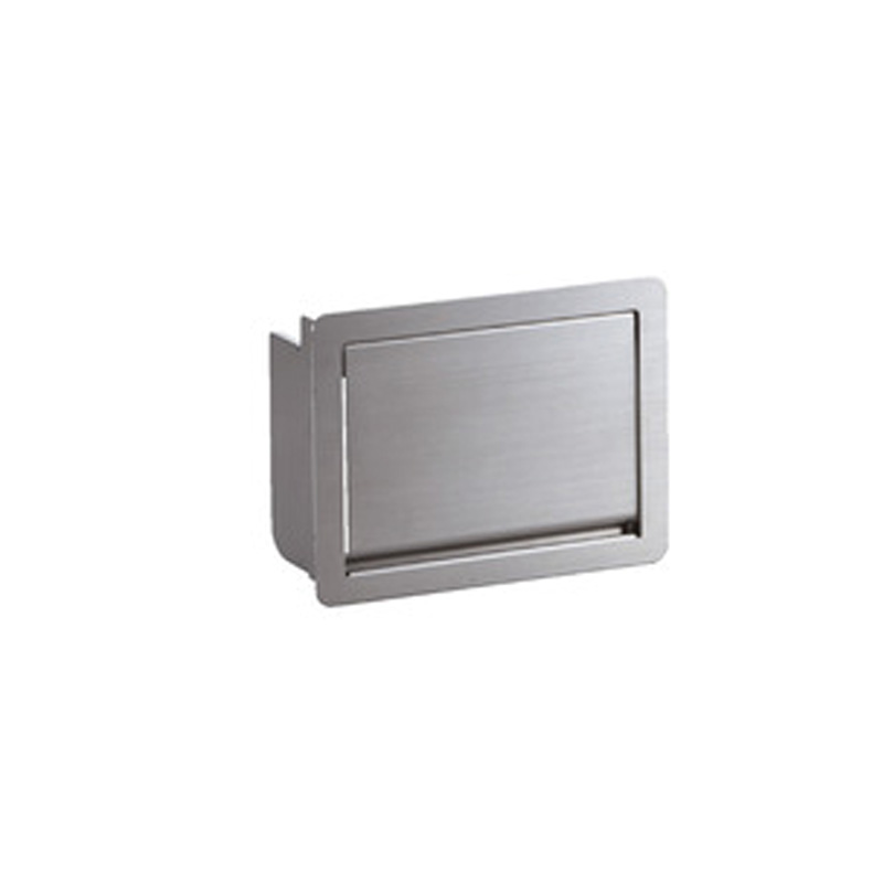 Square wall-mounted waste trap 218 x 164 mm stainless steel