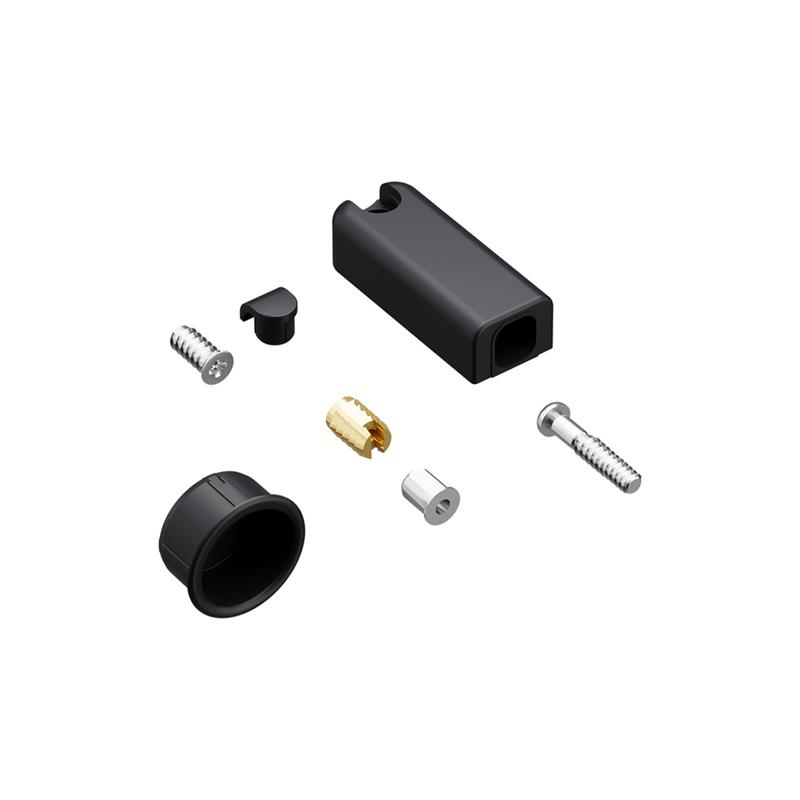 Image Push latch with mechanical catch black