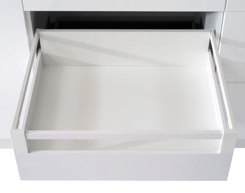 Front tubing for inset drawer R13 EVO white 1200 mm