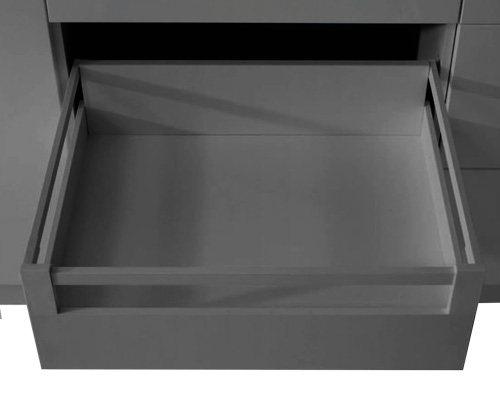 Image Front tubing for inset drawer R13 EVO anthracite 1200 mm