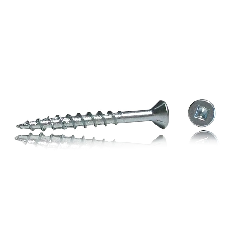 Lo-root self-contersinking nibs flat head zinc screw