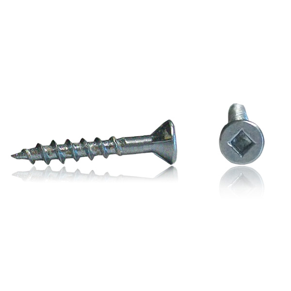 Lo-root self-contersinking nibs flat head zinc screw