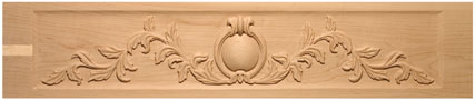 48" maple mantel hedera leaves arabesque