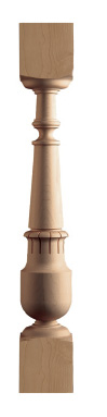 Maple Neo-classic Revival Turned Post model leg model C