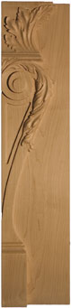 35" Maple right carved vertical front