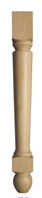 34½ in Maple turning post