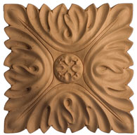 4 in Maple square Rosette