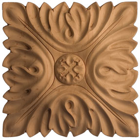 6 in Maple square rosette