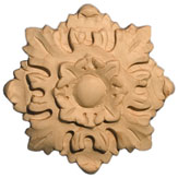 4 in Maple Rosette flower design