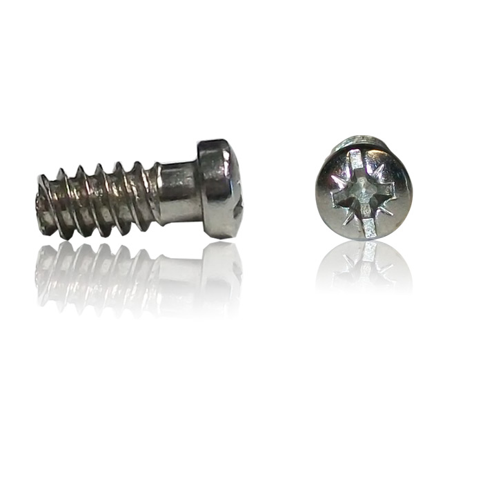 Euro screw 18mm, Pan head, PZ2 drive, Nickel