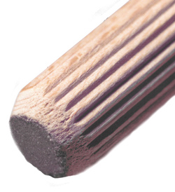 8mm x 35mm Plain wooden dowel