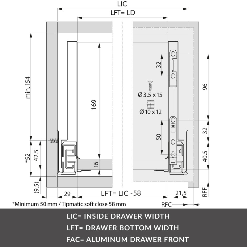 Front fixing