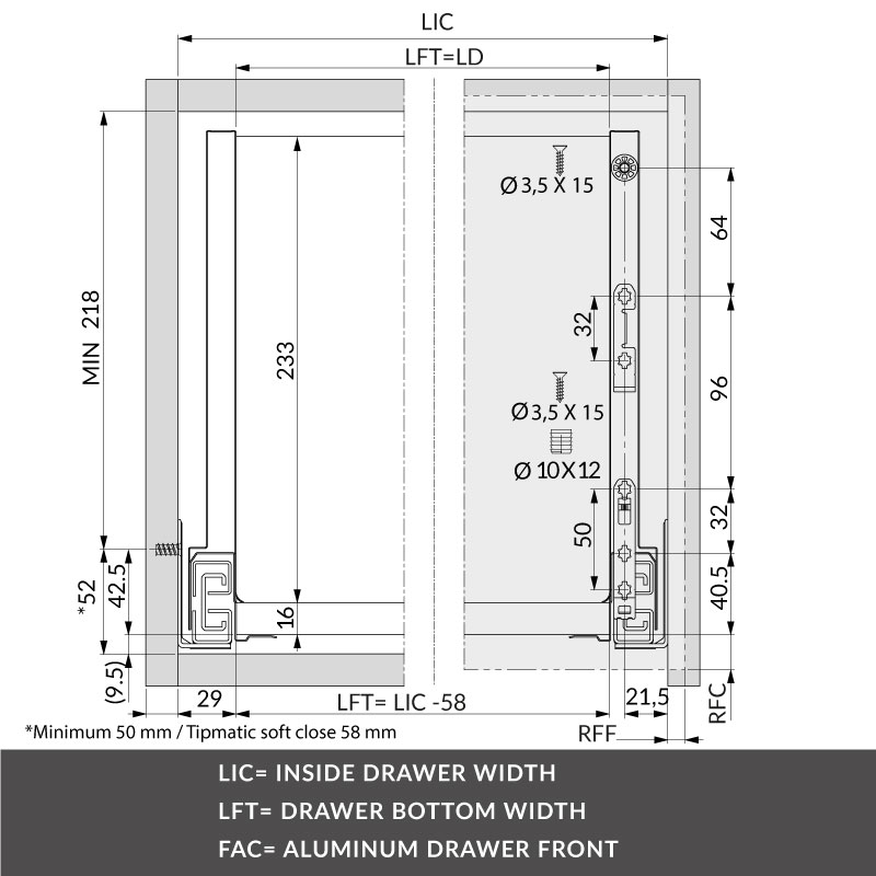 Front fixing