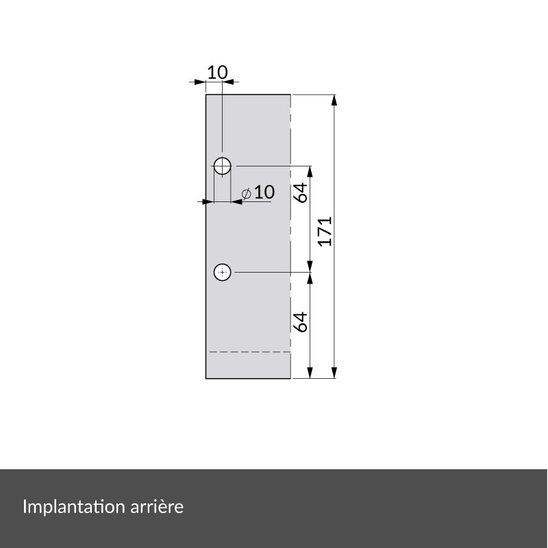 Implantation arrière