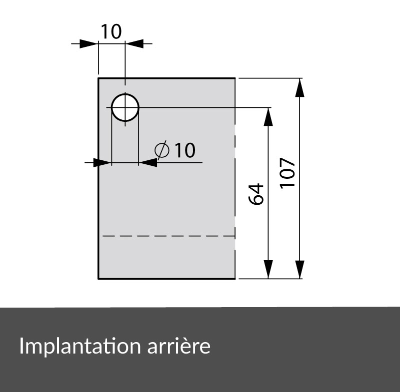 Implantation arrière